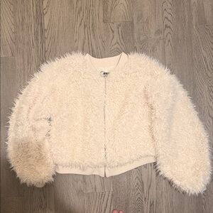 Wild Fable Cream Fuzzy Jacket